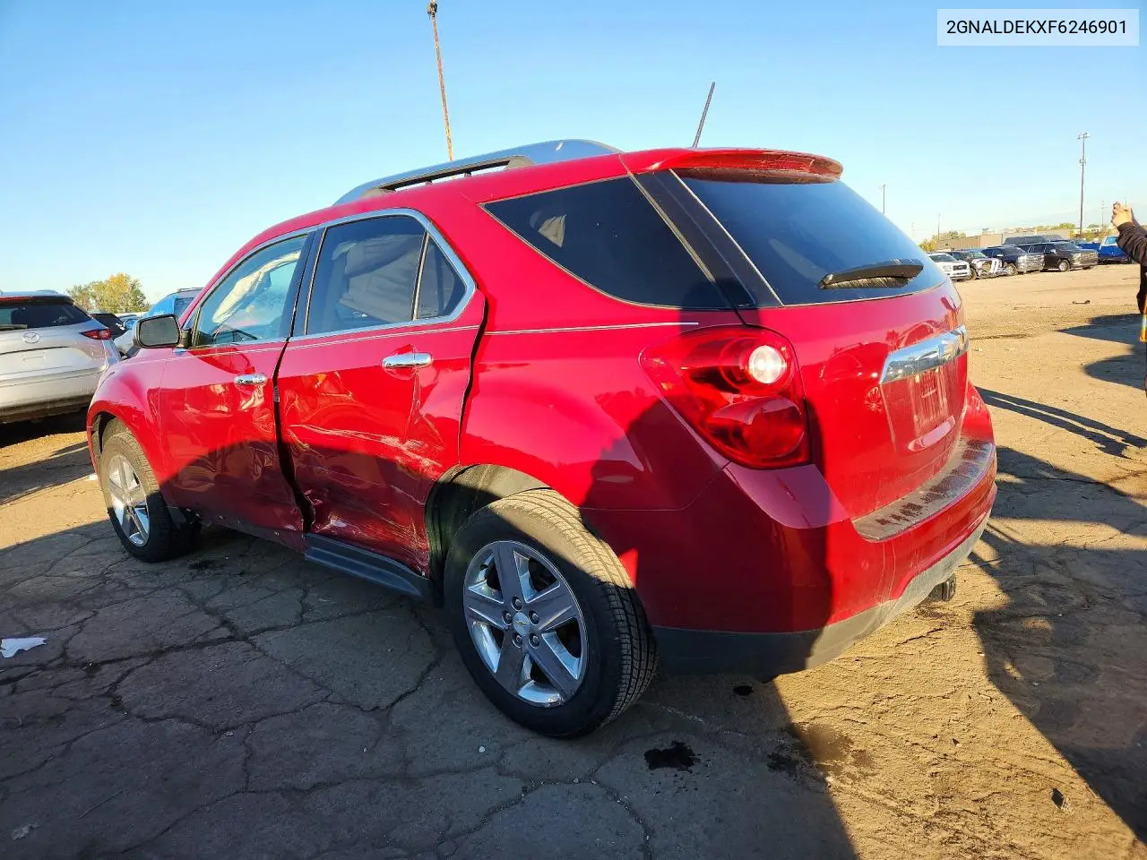 2015 CHEVROLET EQUINOX VIN 2GNALDEKXF6246901 — фото 2