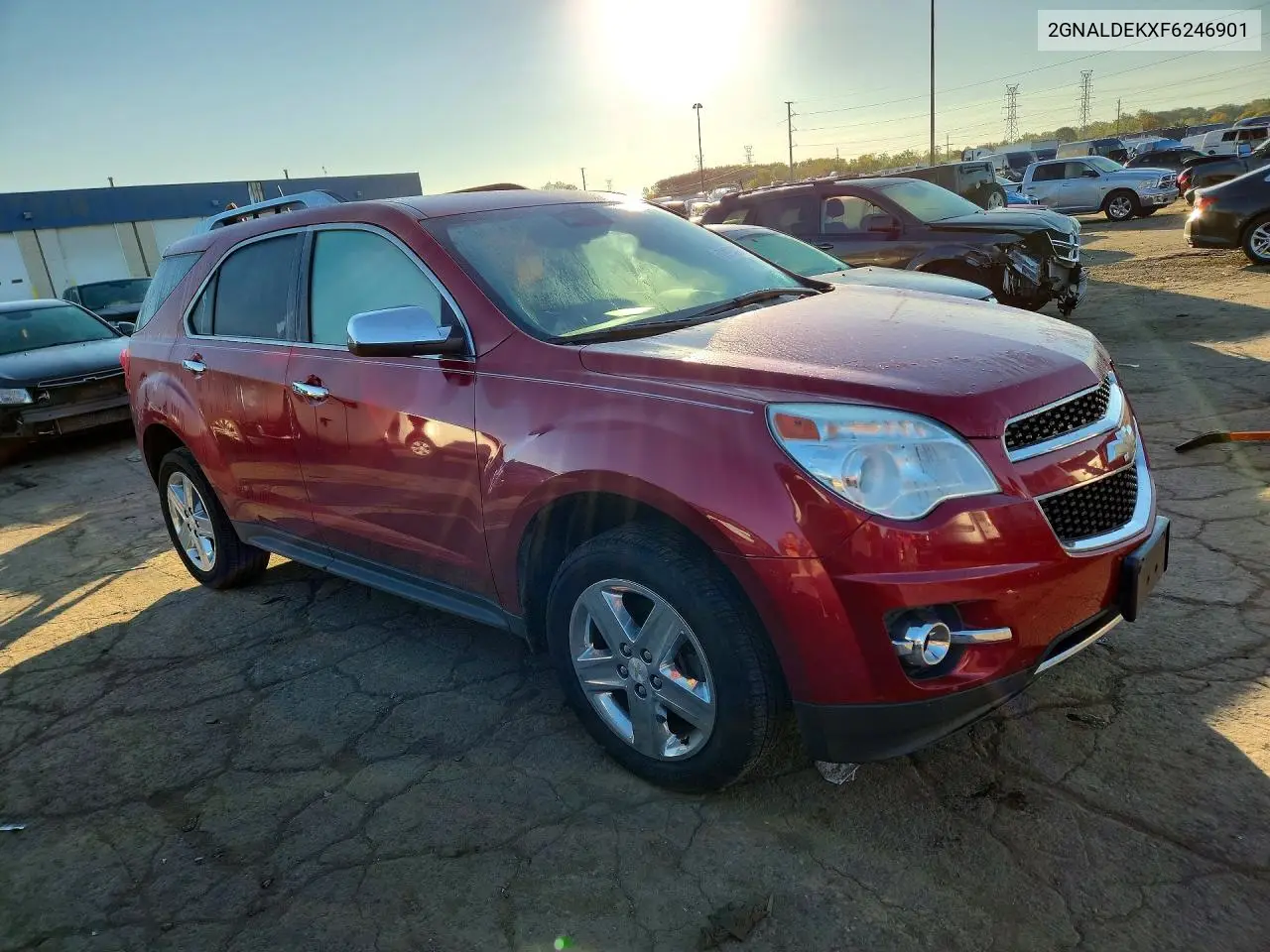 2015 CHEVROLET EQUINOX VIN 2GNALDEKXF6246901 — фото 4