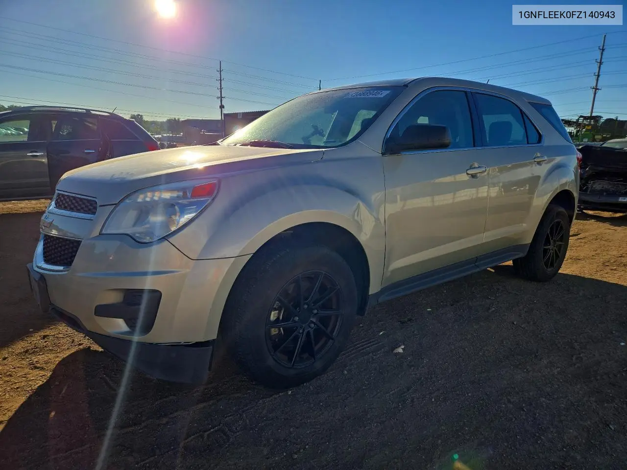 CHEVROLET EQUINOX 2015, VIN 1GNFLEEK0FZ140943