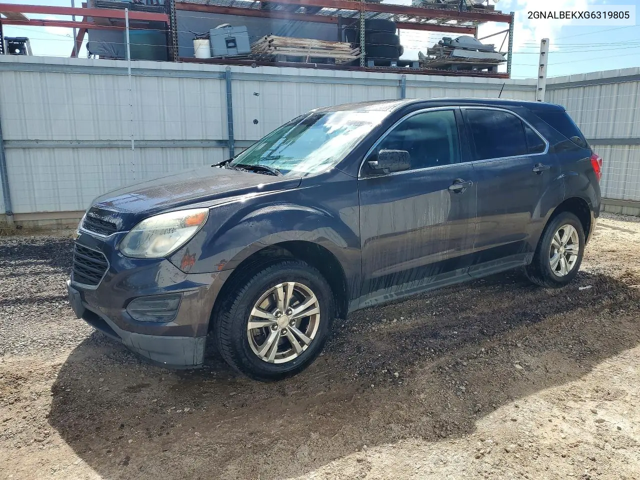CHEVROLET EQUINOX 2016, VIN 2GNALBEKXG6319805