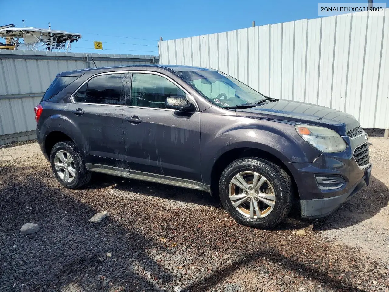 2016 CHEVROLET EQUINOX VIN 2GNALBEKXG6319805 — фото 4