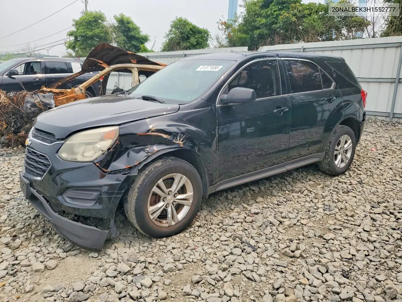 CHEVROLET EQUINOX 2017, VIN 2GNALBEK3H1552777
