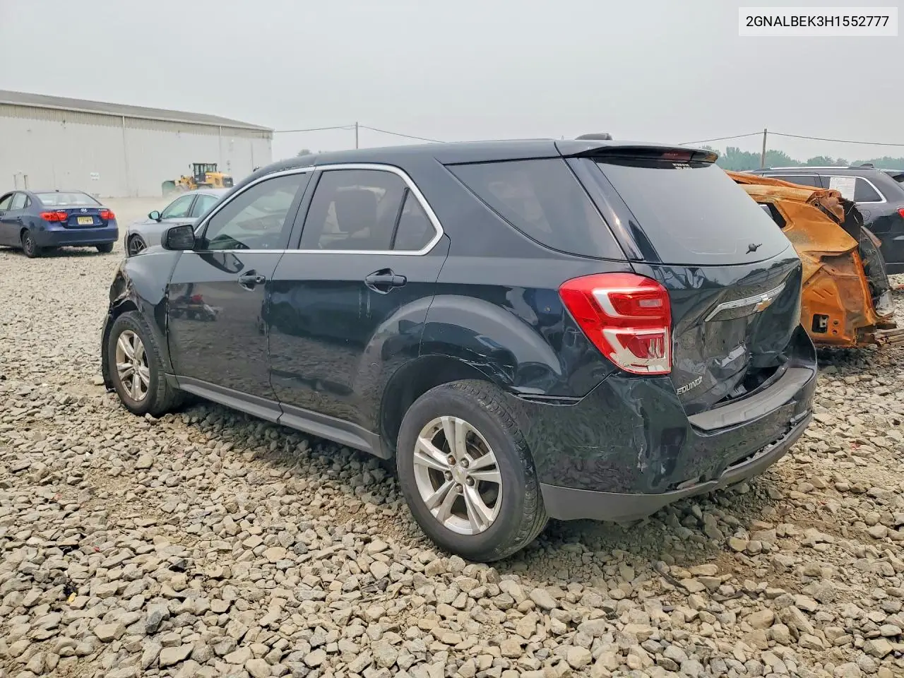 2017 CHEVROLET EQUINOX VIN 2GNALBEK3H1552777 — фото 2