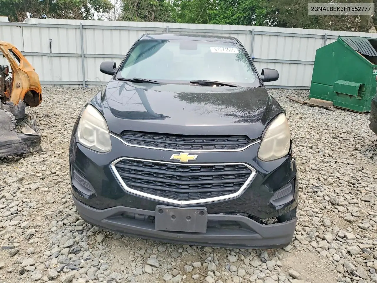 2017 CHEVROLET EQUINOX VIN 2GNALBEK3H1552777 — фото 5