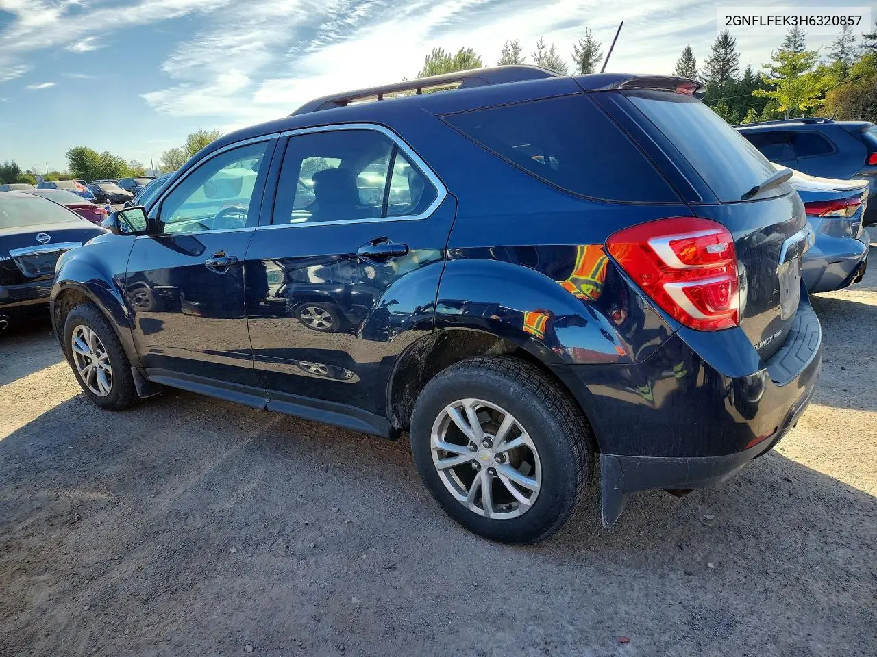 2017 CHEVROLET EQUINOX VIN 2GNFLFEK3H6320857 — фото 2