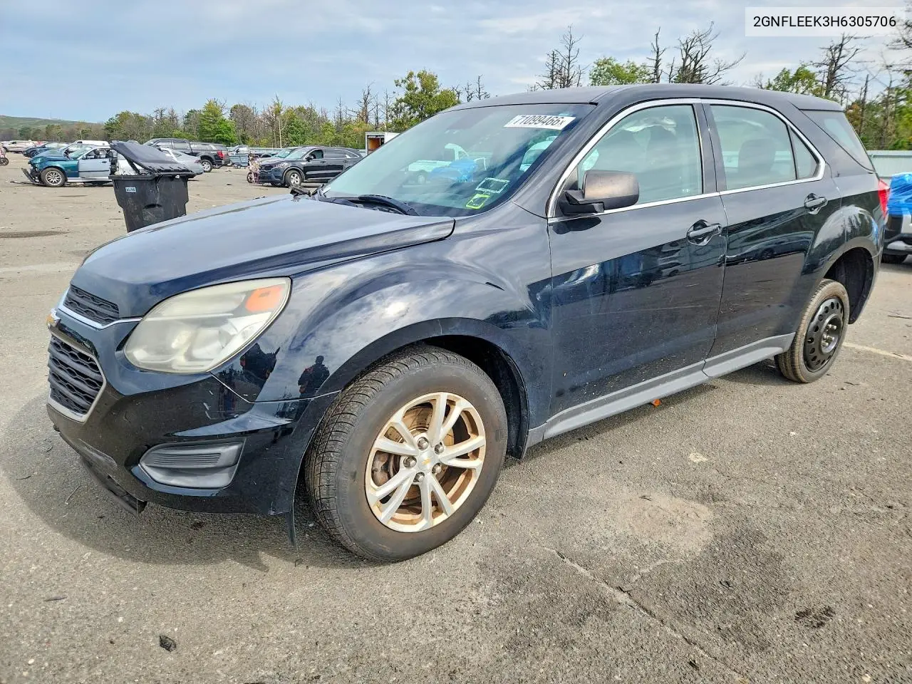 CHEVROLET EQUINOX 2017, VIN 2GNFLEEK3H6305706