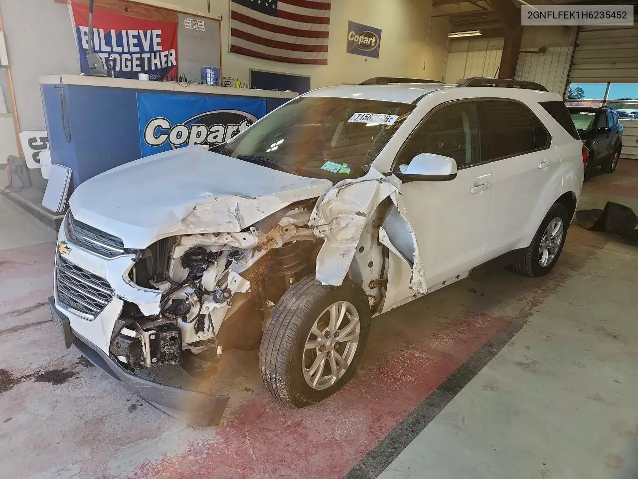 CHEVROLET EQUINOX 2017, VIN 2GNFLFEK1H6235452