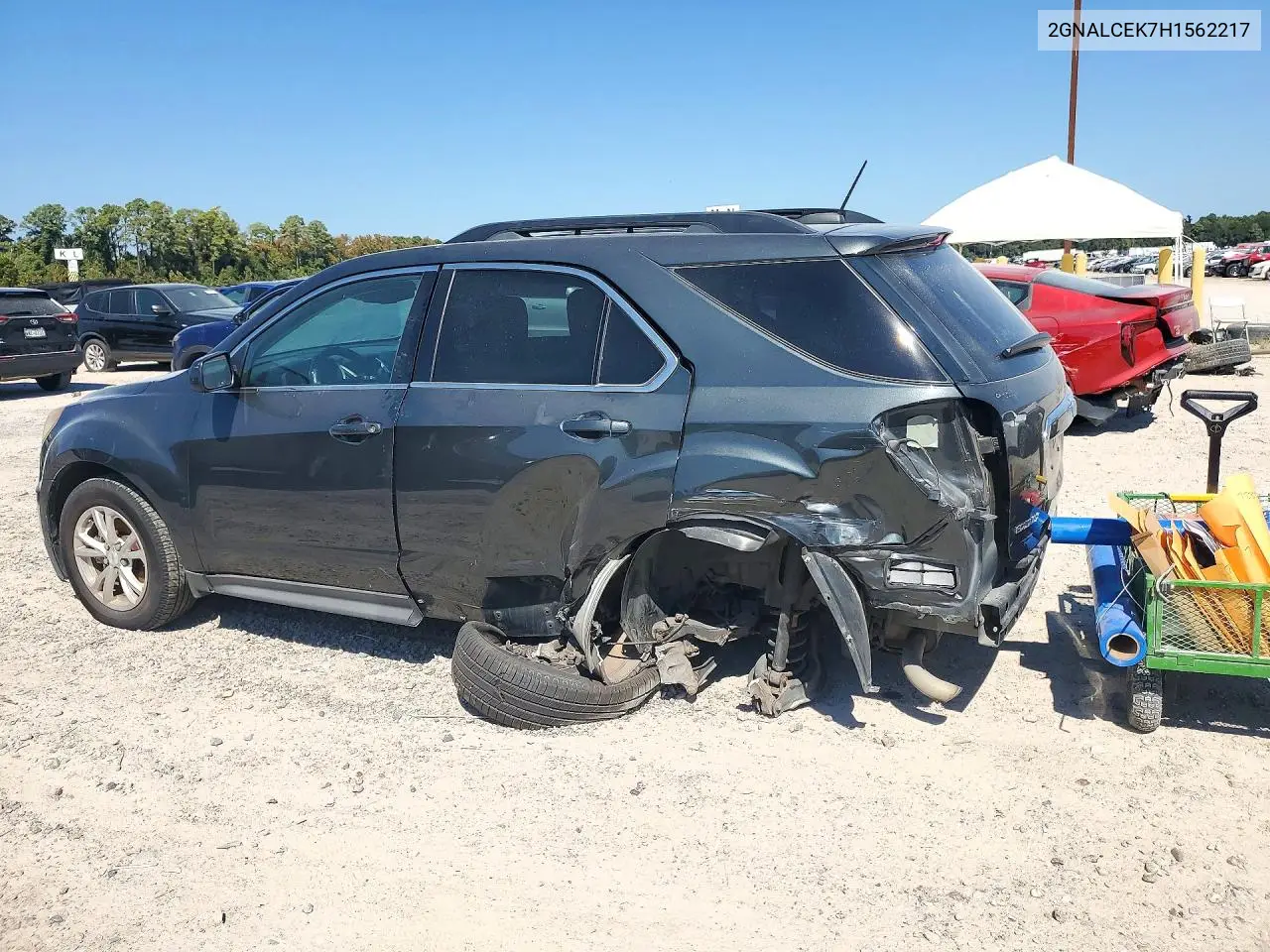 2017 CHEVROLET EQUINOX VIN 2GNALCEK7H1562217 — фото 2
