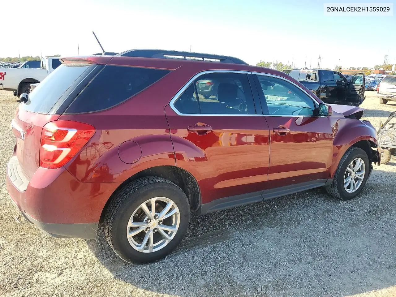 2017 CHEVROLET EQUINOX VIN 2GNALCEK2H1559029 — фото 3