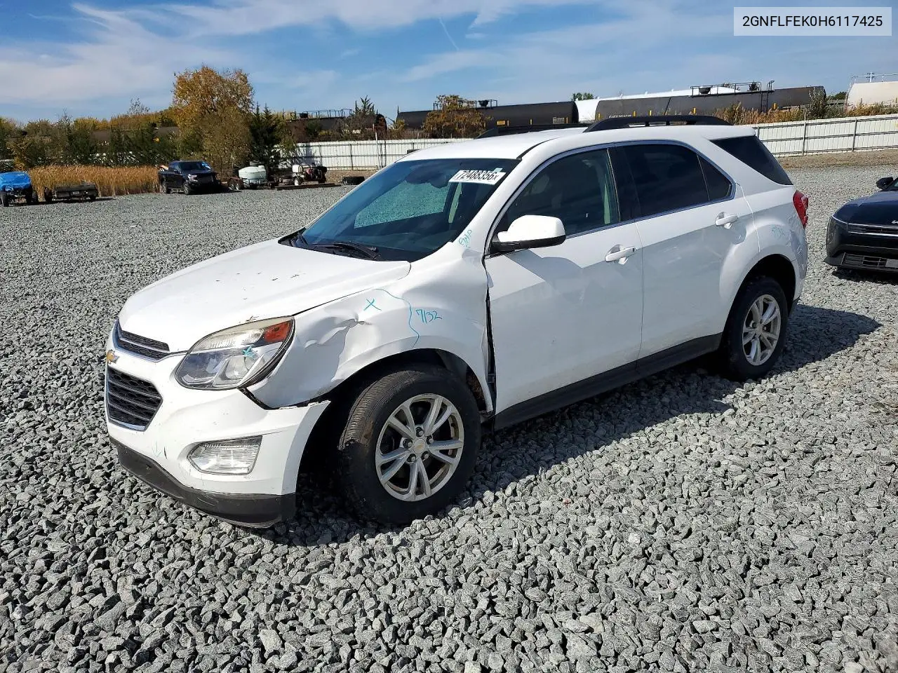 CHEVROLET EQUINOX 2017, VIN 2GNFLFEK0H6117425