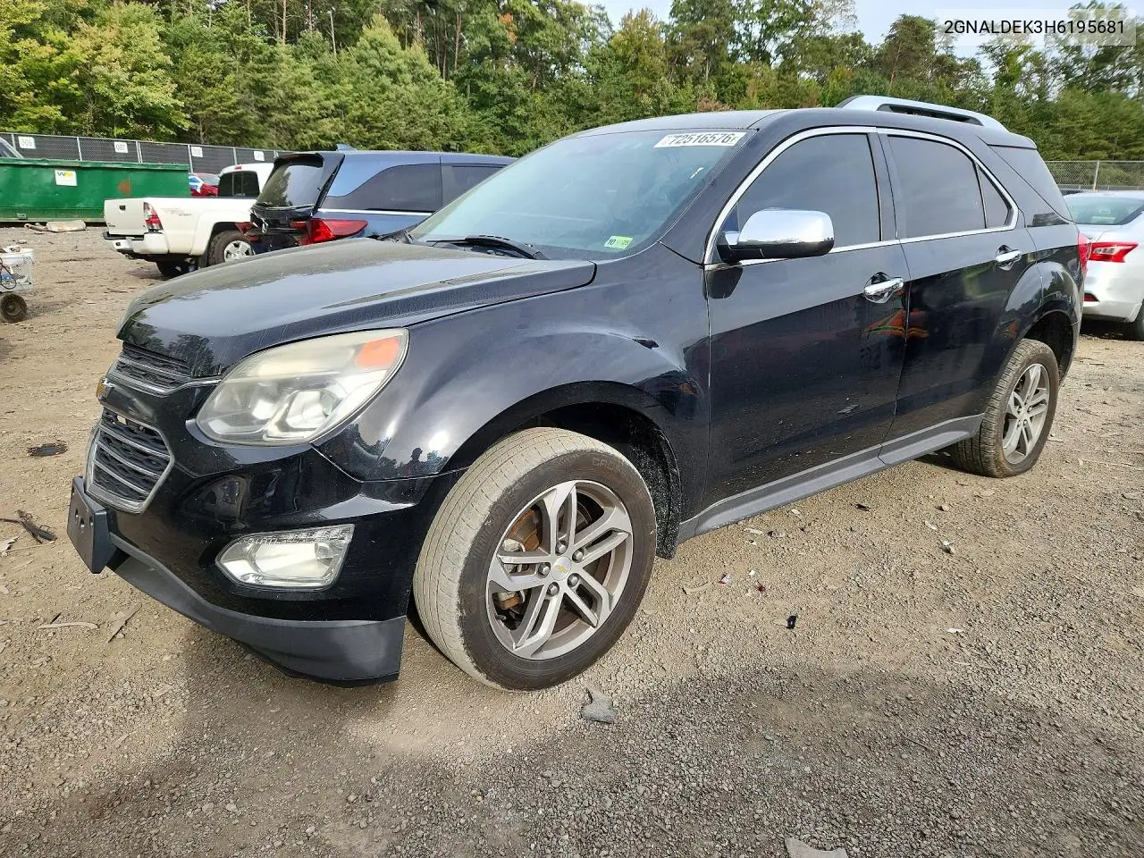 CHEVROLET EQUINOX 2017, VIN 2GNALDEK3H6195681