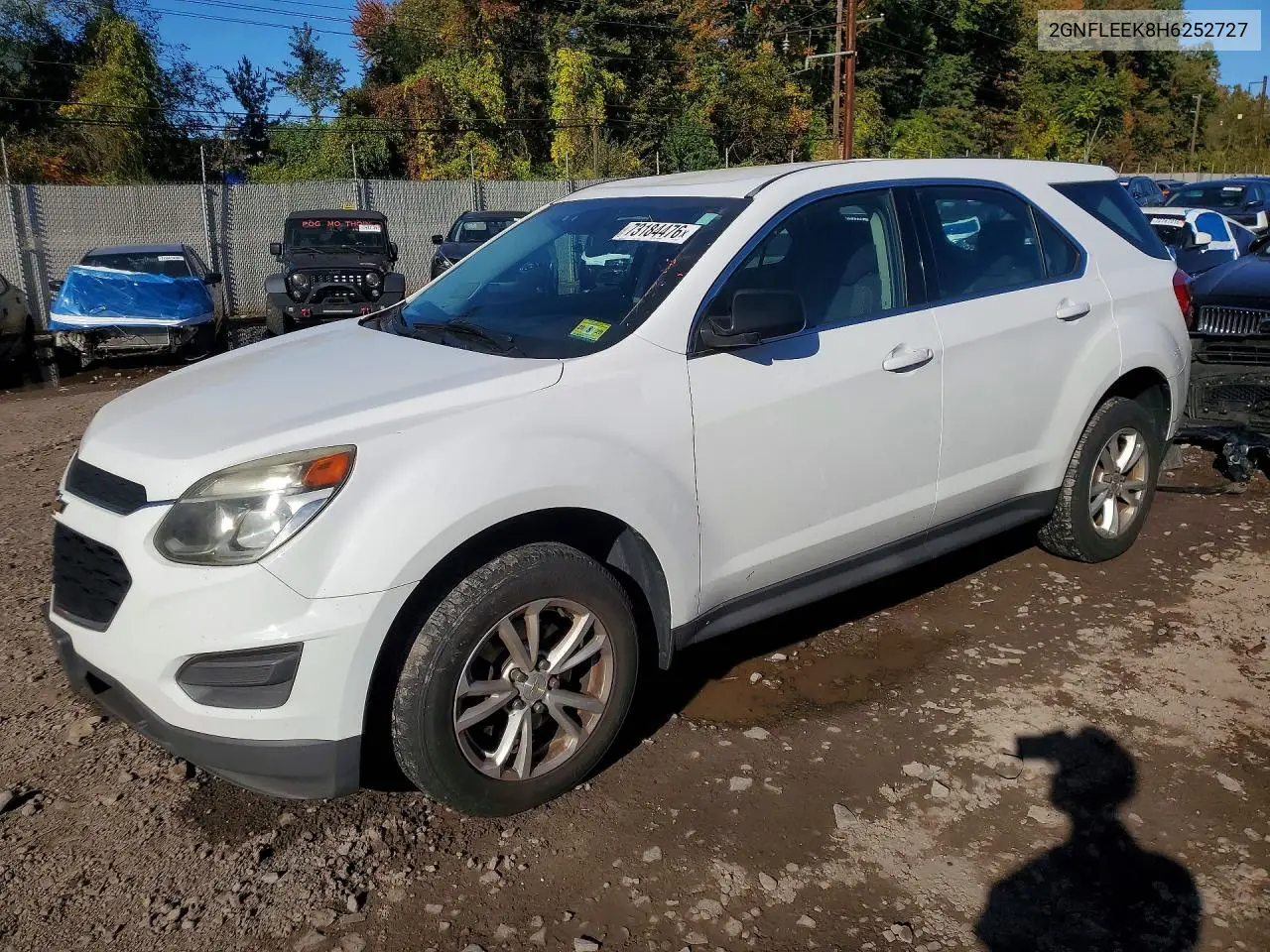 CHEVROLET EQUINOX 2017, VIN 2GNFLEEK8H6252727
