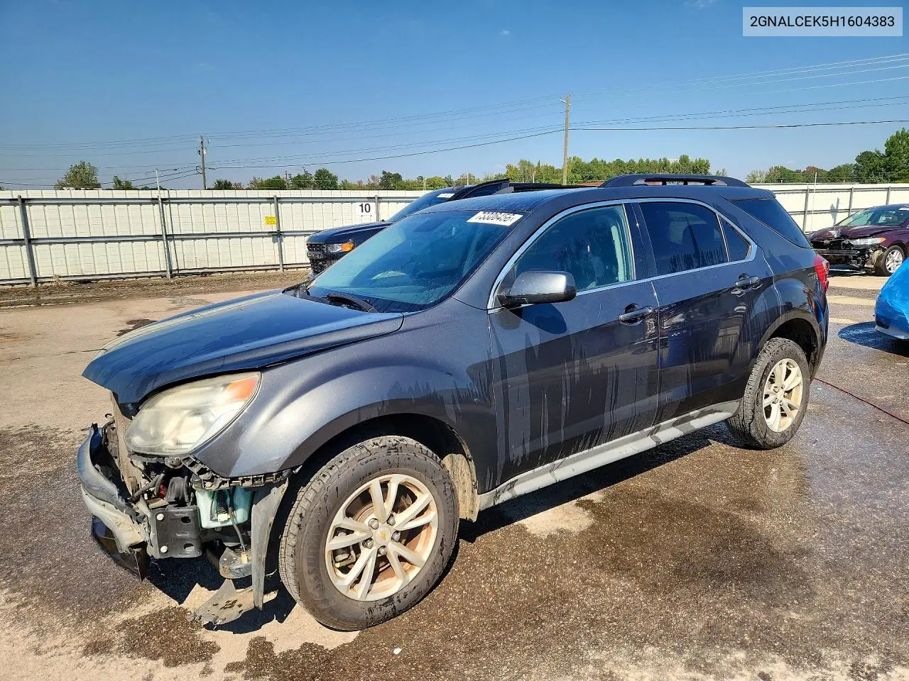 CHEVROLET EQUINOX 2017, VIN 2GNALCEK5H1604383