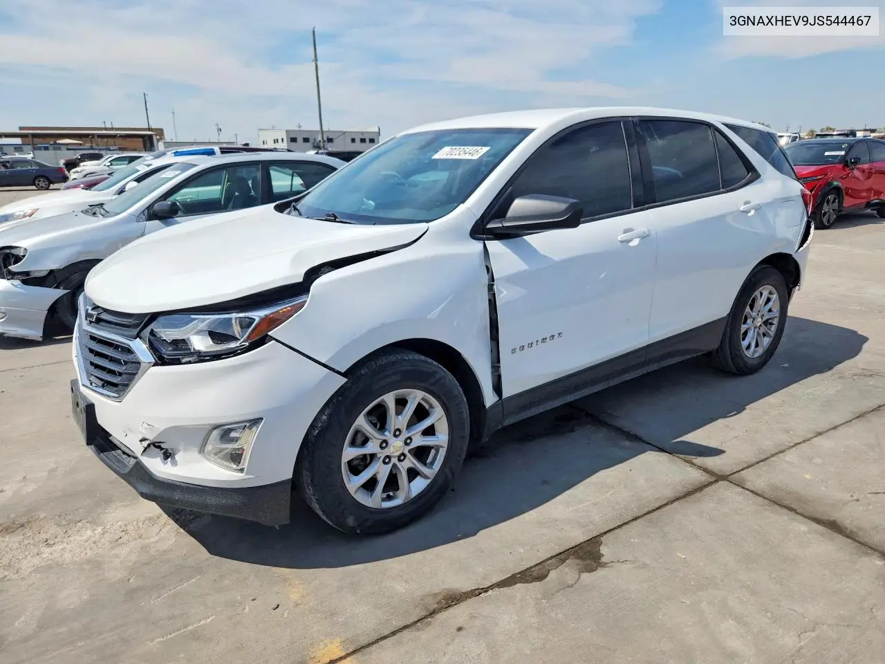 CHEVROLET EQUINOX 2018, VIN 3GNAXHEV9JS544467