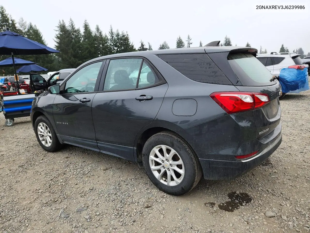 2018 CHEVROLET EQUINOX VIN 2GNAXREV3J6239986 — фото 2