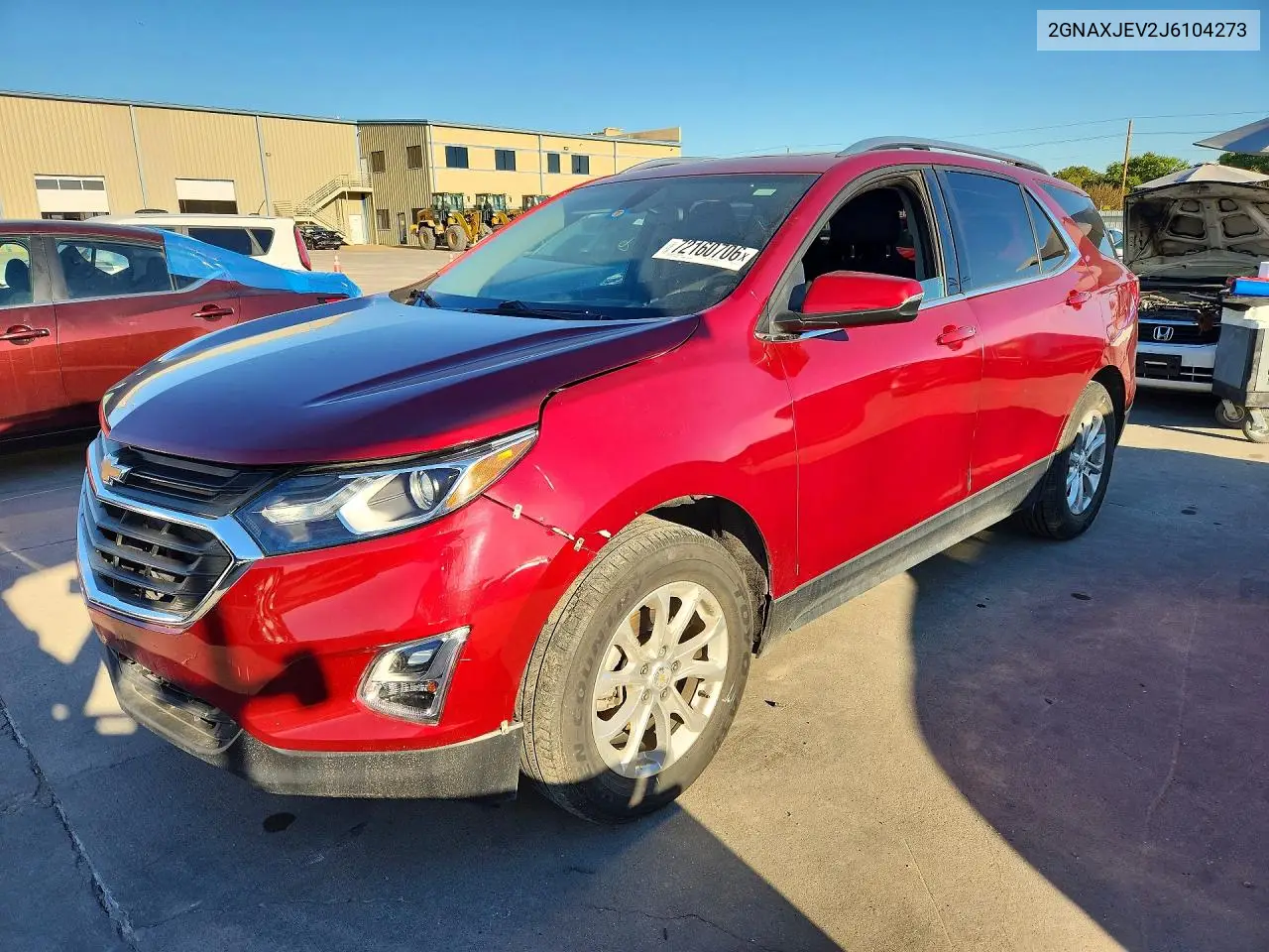 CHEVROLET EQUINOX 2018, VIN 2GNAXJEV2J6104273
