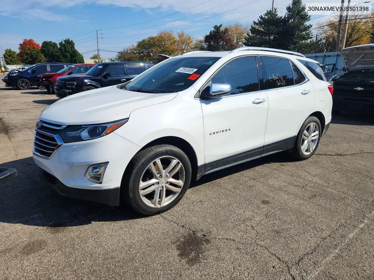 CHEVROLET EQUINOX 2018, VIN 3GNAXMEV9JS501398