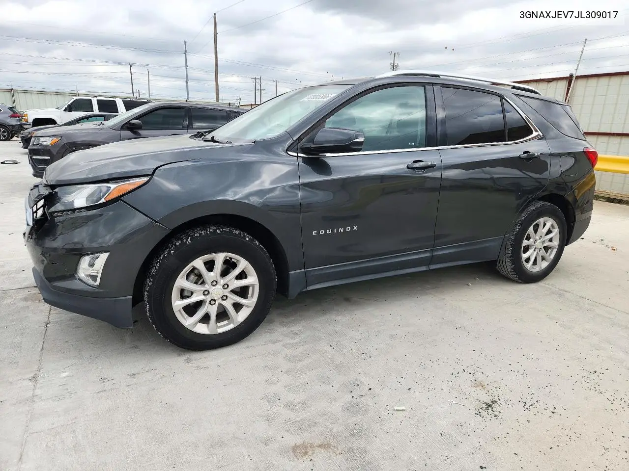 CHEVROLET EQUINOX 2018, VIN 3GNAXJEV7JL309017