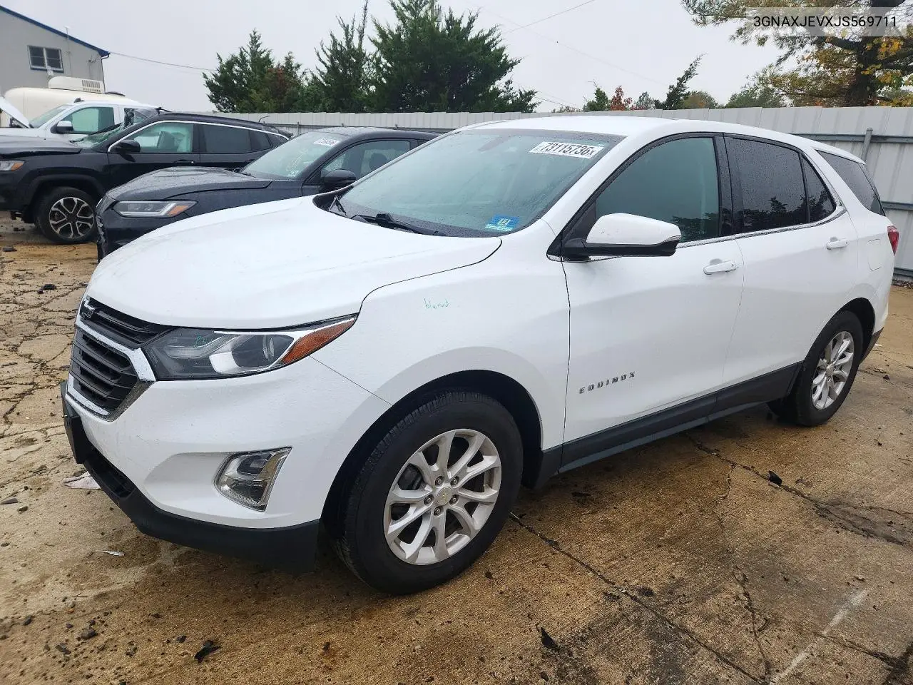 CHEVROLET EQUINOX 2018, VIN 3GNAXJEVXJS569711