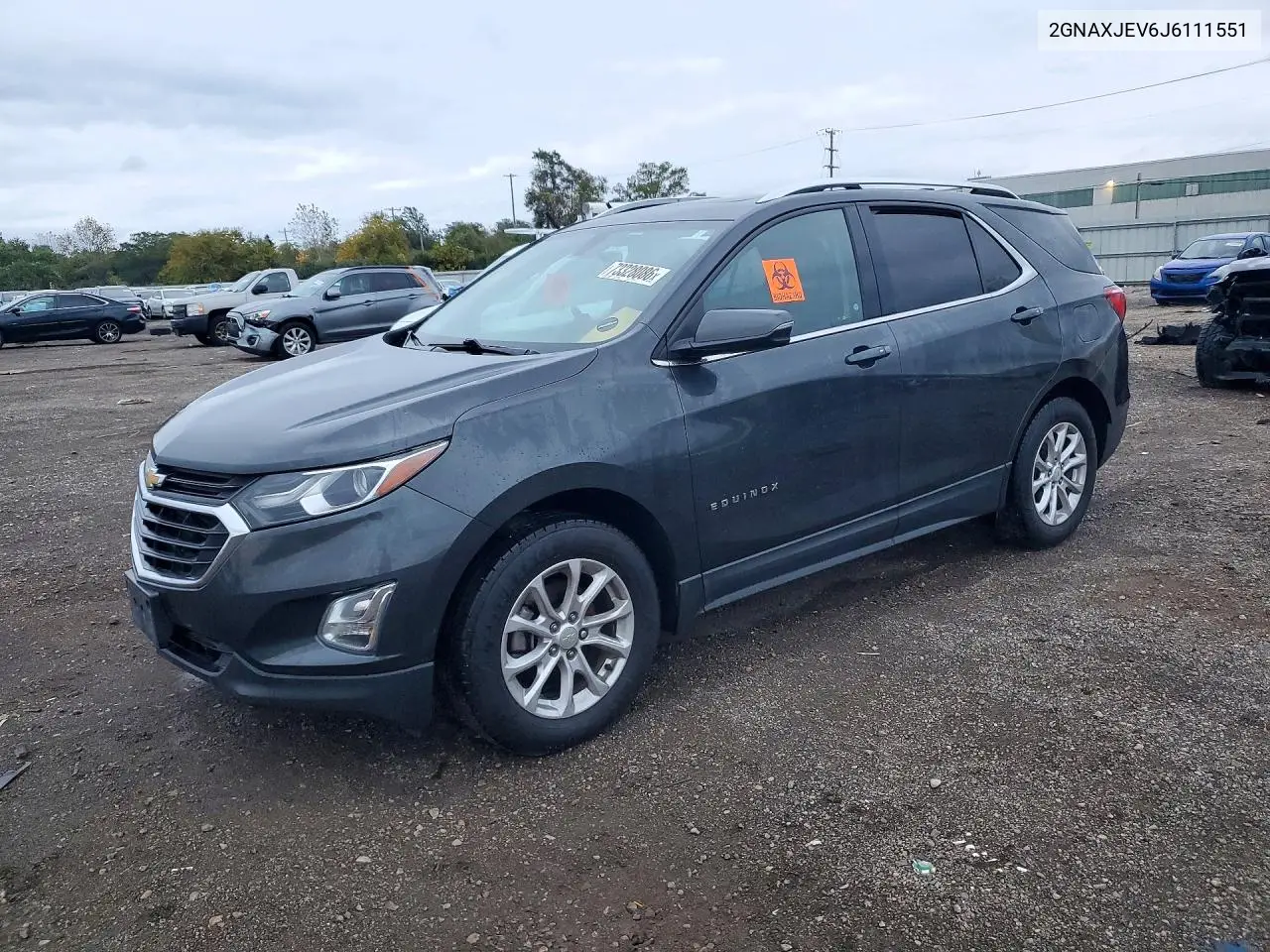 CHEVROLET EQUINOX 2018, VIN 2GNAXJEV6J6111551