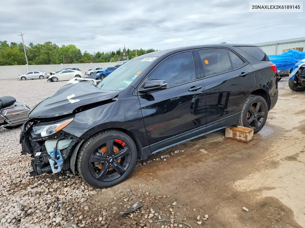 2019 CHEVROLET EQUINOX VIN 2GNAXLEX2K6189145 — фото 2