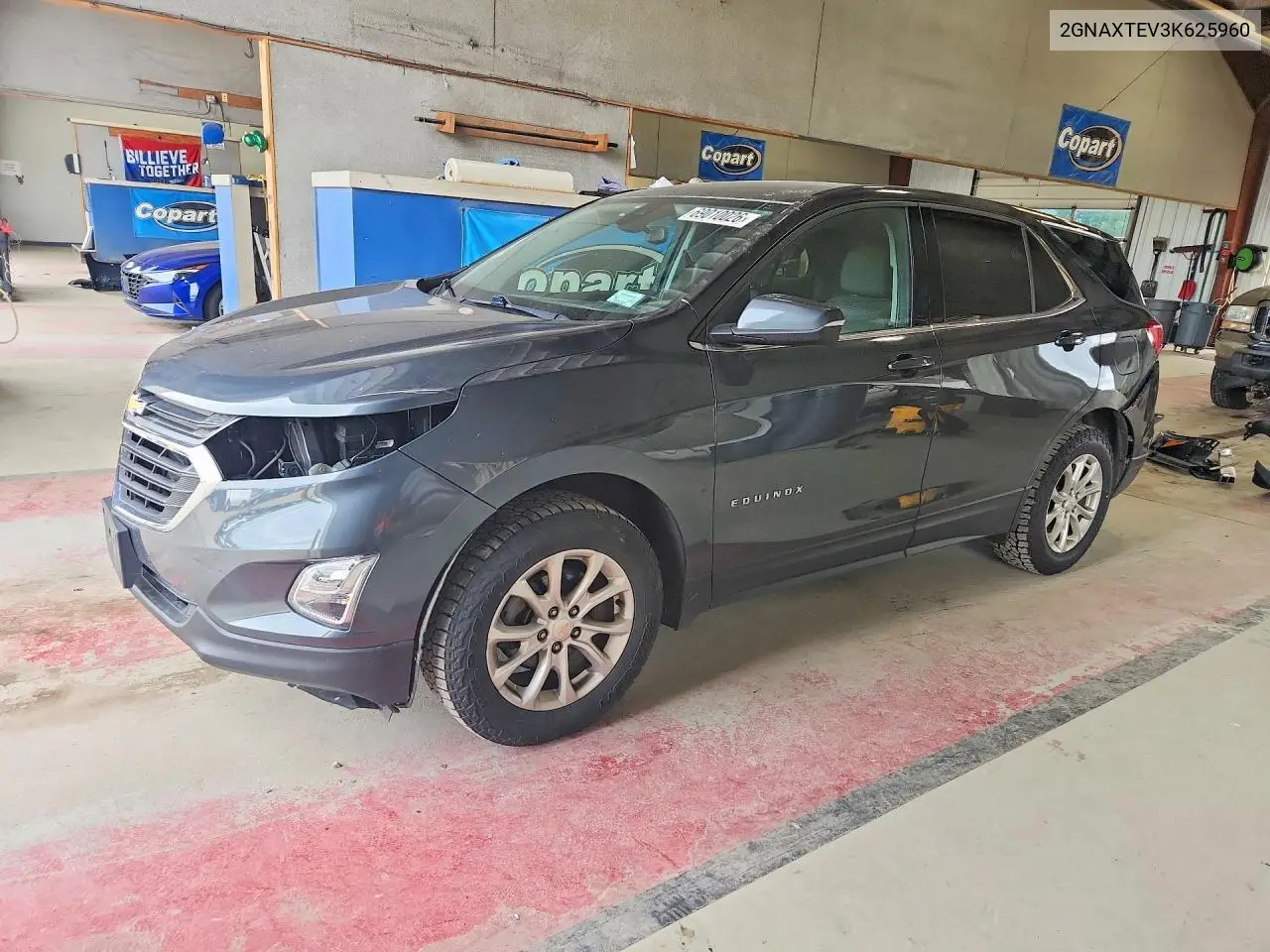 CHEVROLET EQUINOX 2019, VIN 2GNAXTEV3K6259606