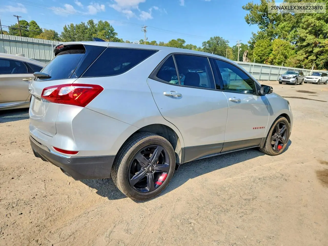2019 CHEVROLET EQUINOX VIN 2GNAXLEX3K6223870 — фото 3