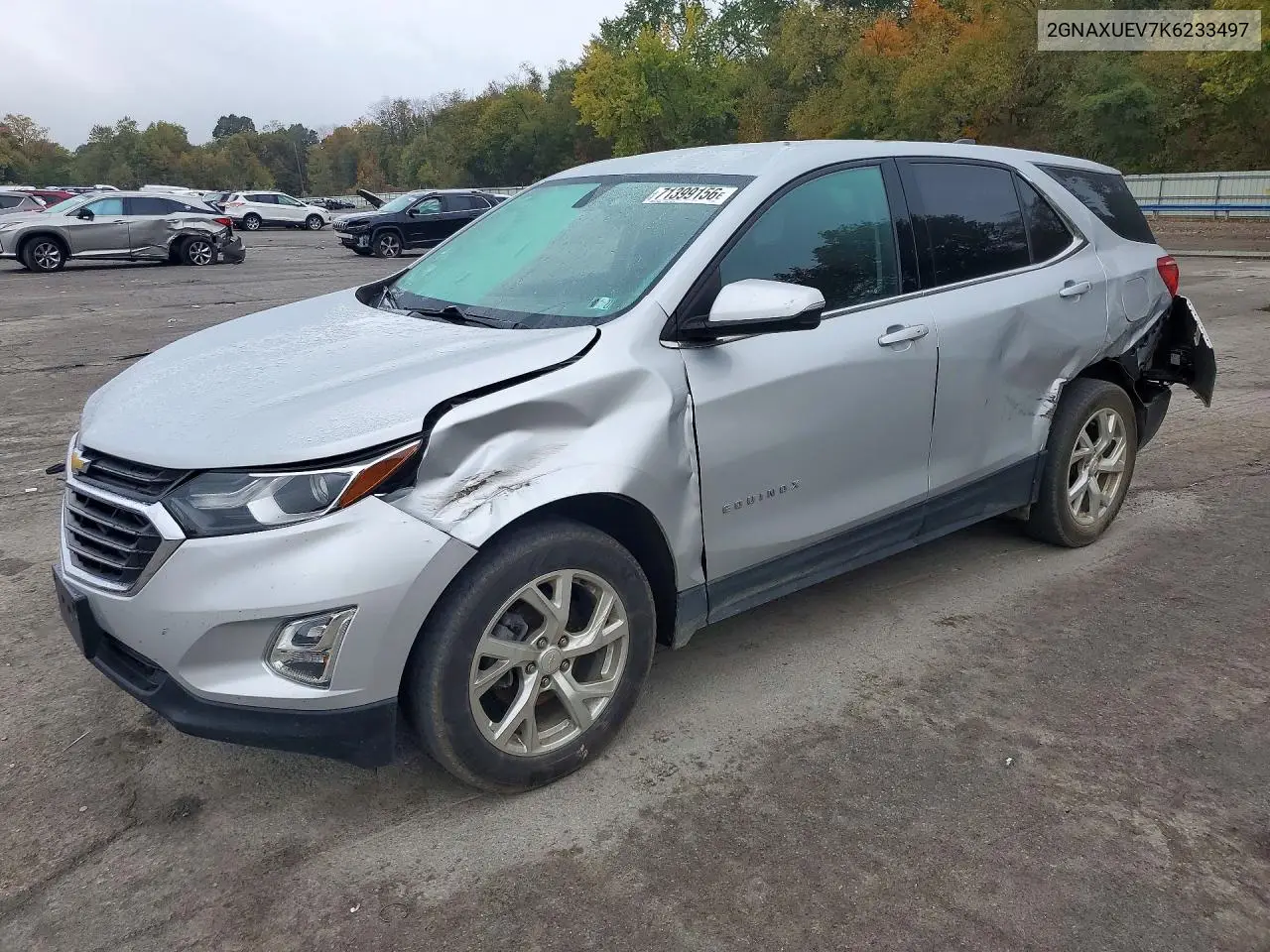 CHEVROLET EQUINOX 2019, VIN 2GNAXUEV7K6233497