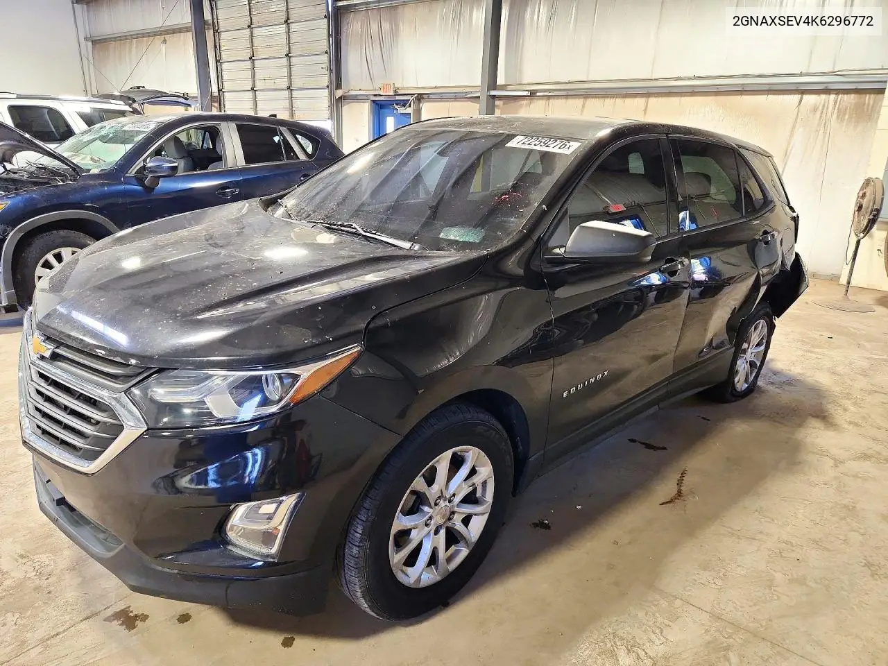 CHEVROLET EQUINOX 2019, VIN 2GNAXSEV4K6296772