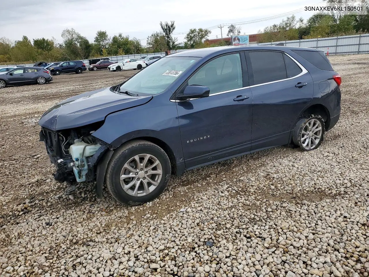 CHEVROLET EQUINOX 2019, VIN 3GNAXKEV6KL150501