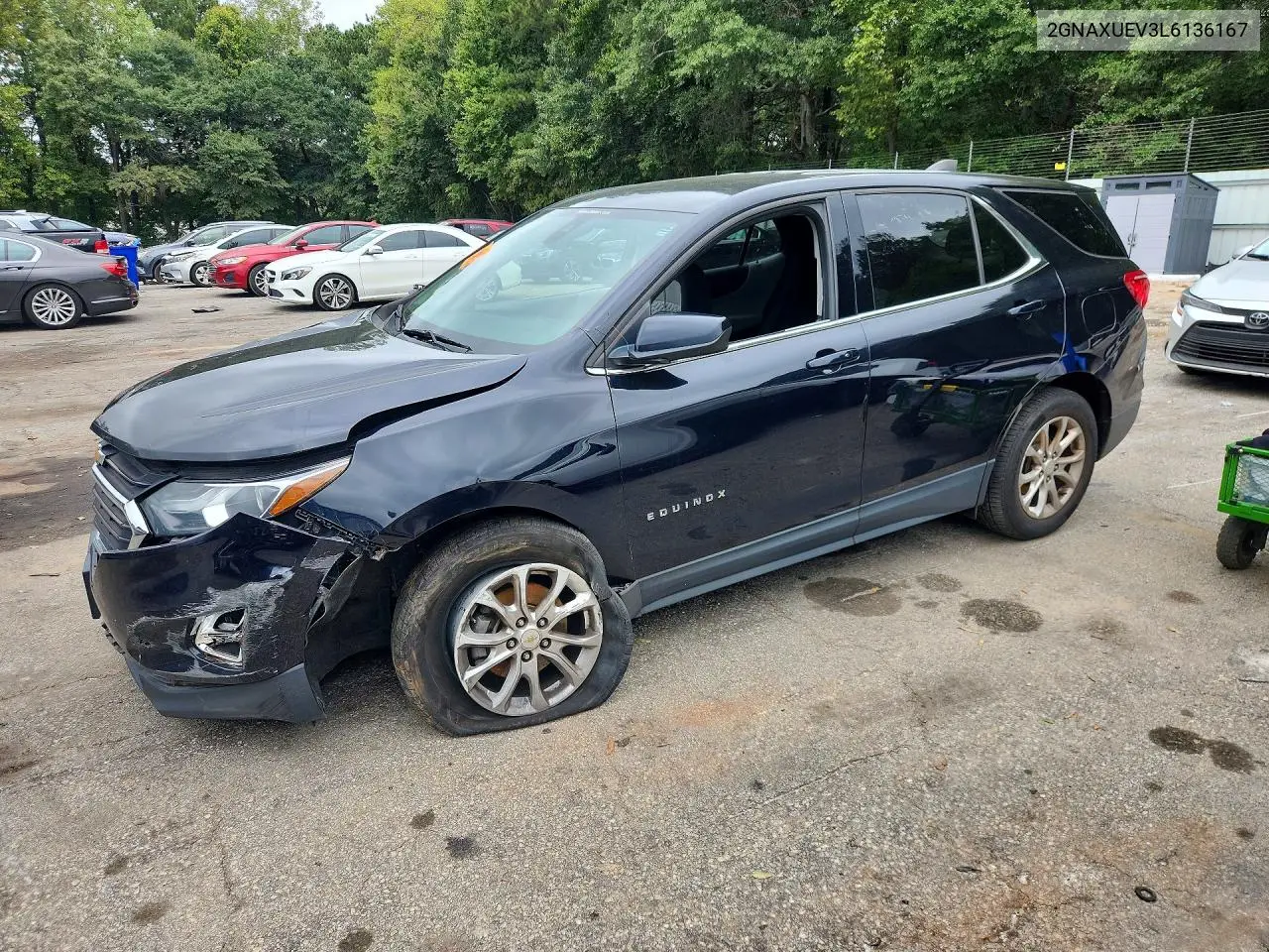 CHEVROLET EQUINOX 2020, VIN 2GNAXUEV3L6136167