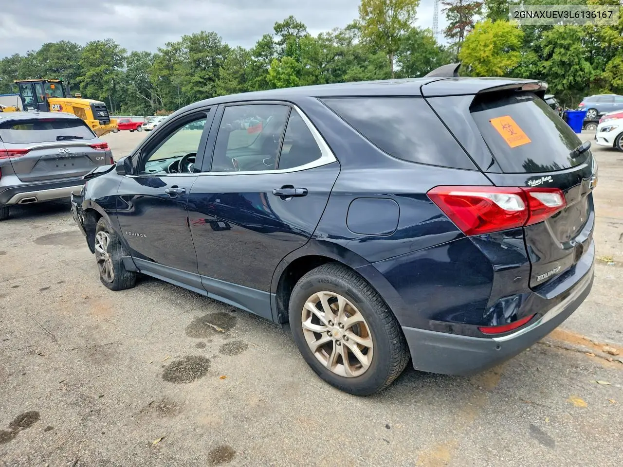 2020 CHEVROLET EQUINOX VIN 2GNAXUEV3L6136167 — фото 2