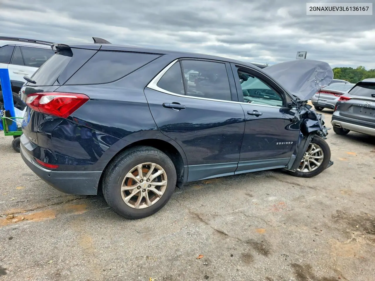 2020 CHEVROLET EQUINOX VIN 2GNAXUEV3L6136167 — фото 3