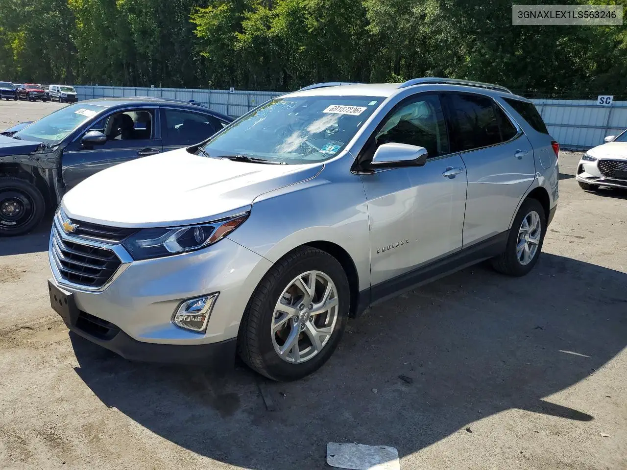 CHEVROLET EQUINOX 2020, VIN 3GNAXLEX1LS563246
