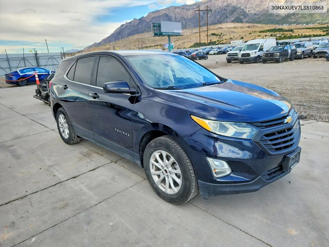 2020 CHEVROLET EQUINOX VIN 3GNAXUEV7LS510863 — фото 2