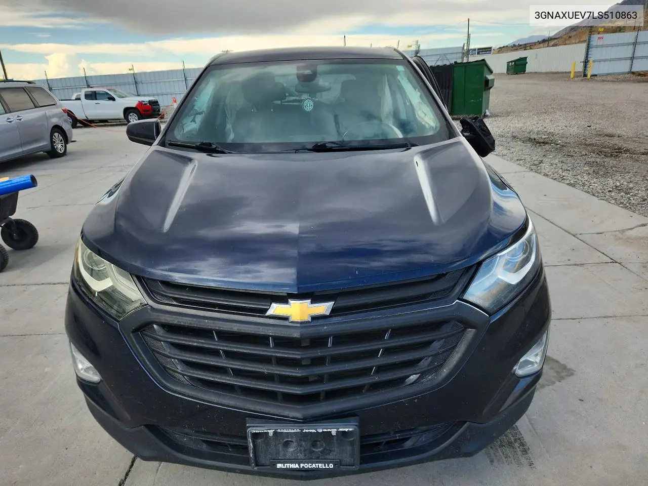 2020 CHEVROLET EQUINOX VIN 3GNAXUEV7LS510863 — фото 3