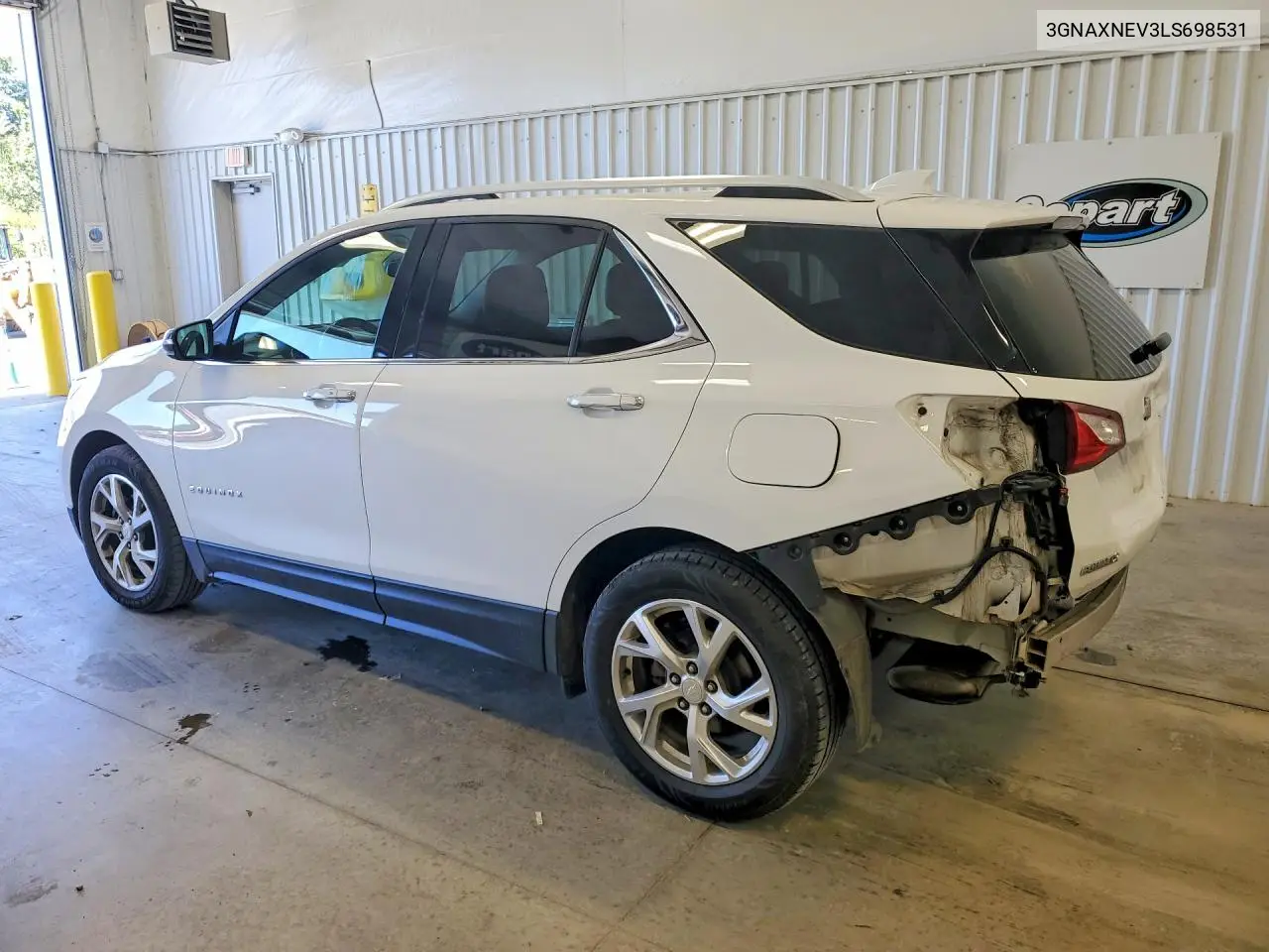 2020 CHEVROLET EQUINOX VIN 3GNAXNEV3LS698531 — фото 2