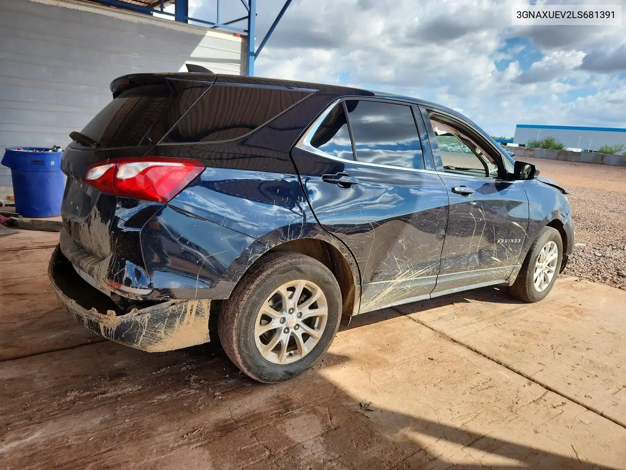 2020 CHEVROLET EQUINOX VIN 3GNAXUEV2LS681391 — фото 3