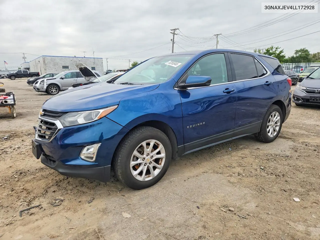CHEVROLET EQUINOX 2020, VIN 3GNAXJEV4LL172928