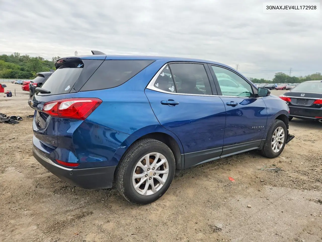 2020 CHEVROLET EQUINOX VIN 3GNAXJEV4LL172928 — фото 3
