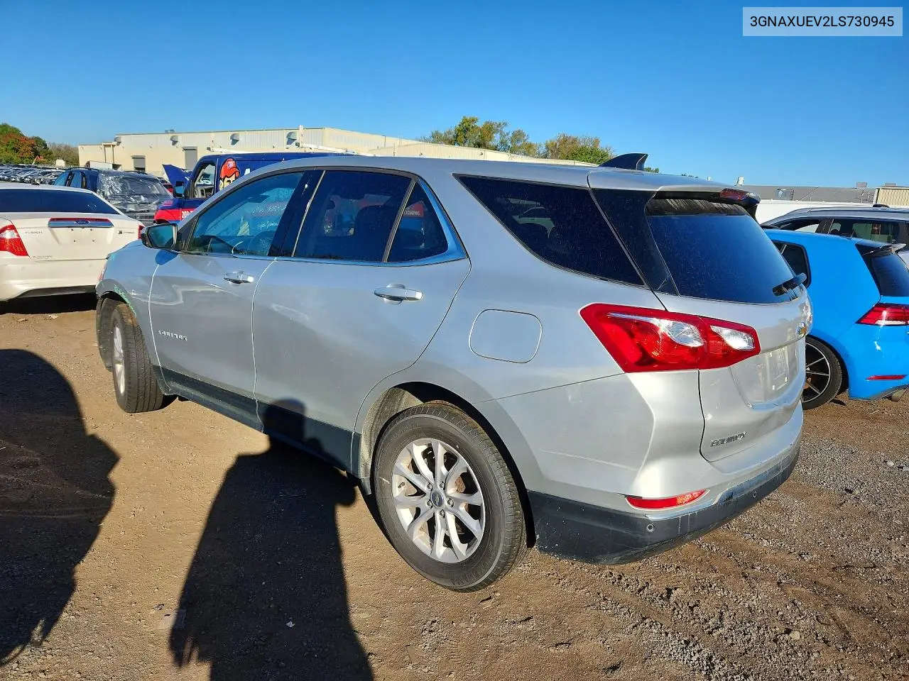 2020 CHEVROLET EQUINOX VIN 3GNAXUEV2LS730945 — фото 2