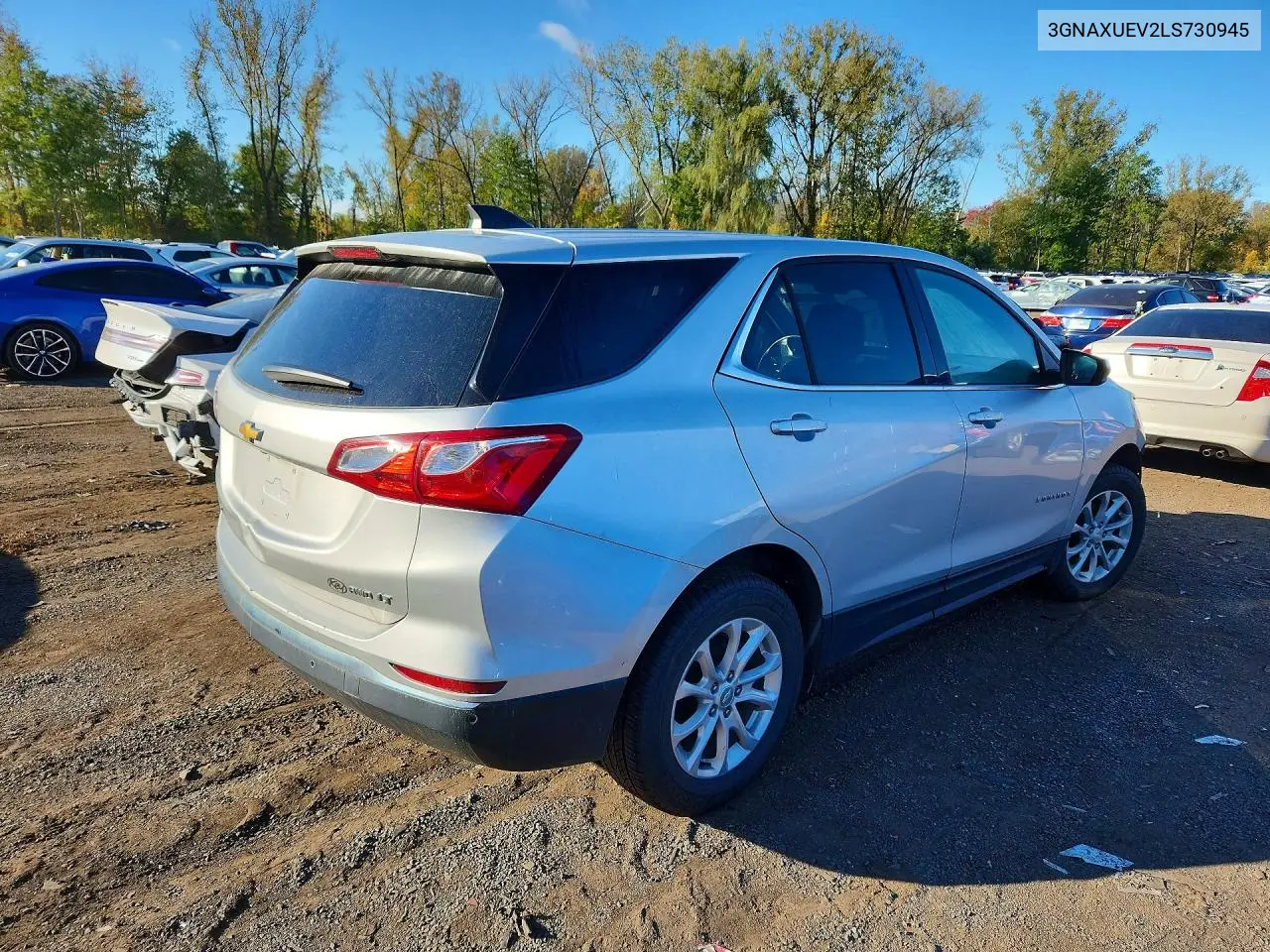 2020 CHEVROLET EQUINOX VIN 3GNAXUEV2LS730945 — фото 3