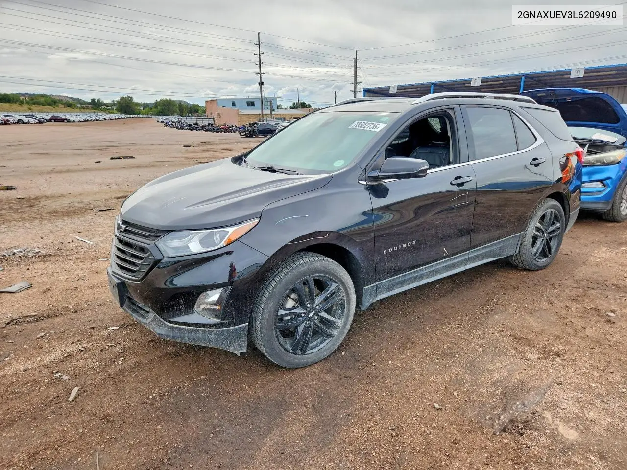 CHEVROLET EQUINOX 2020, VIN 2GNAXUEV3L6209490