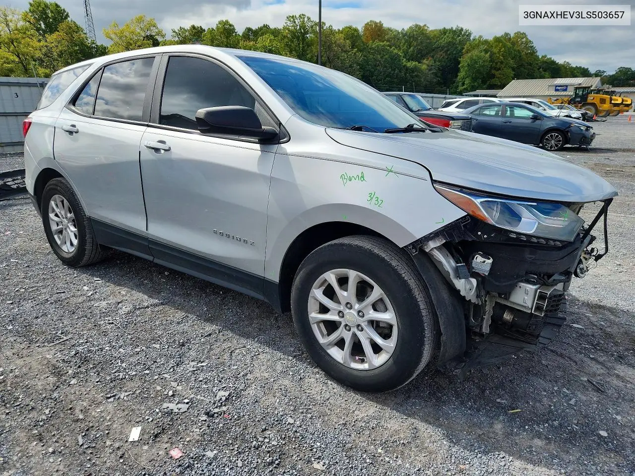 2020 CHEVROLET EQUINOX VIN 3GNAXHEV3LS503657 — фото 4