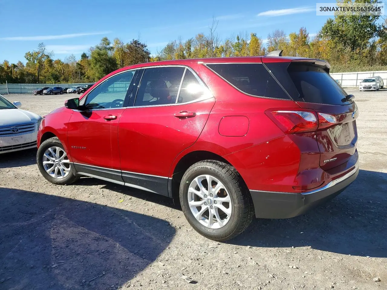 2020 CHEVROLET EQUINOX VIN 3GNAXTEV5LS635645 — фото 2
