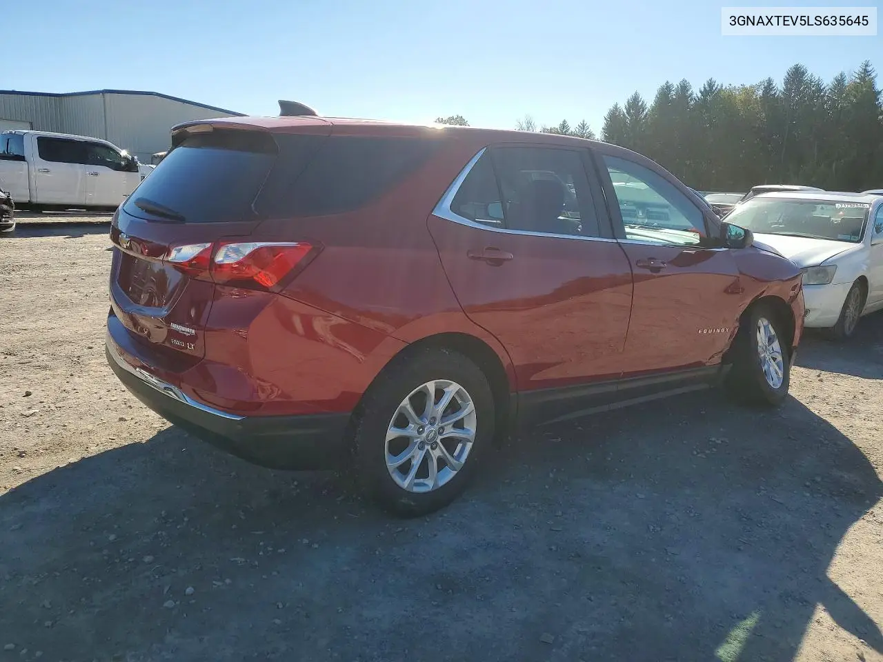 2020 CHEVROLET EQUINOX VIN 3GNAXTEV5LS635645 — фото 3