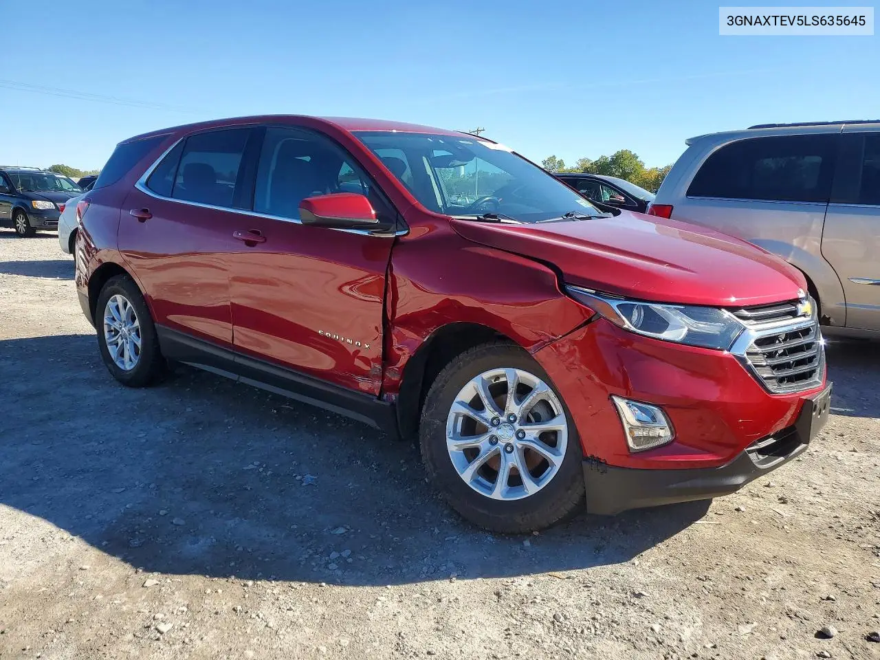 2020 CHEVROLET EQUINOX VIN 3GNAXTEV5LS635645 — фото 4