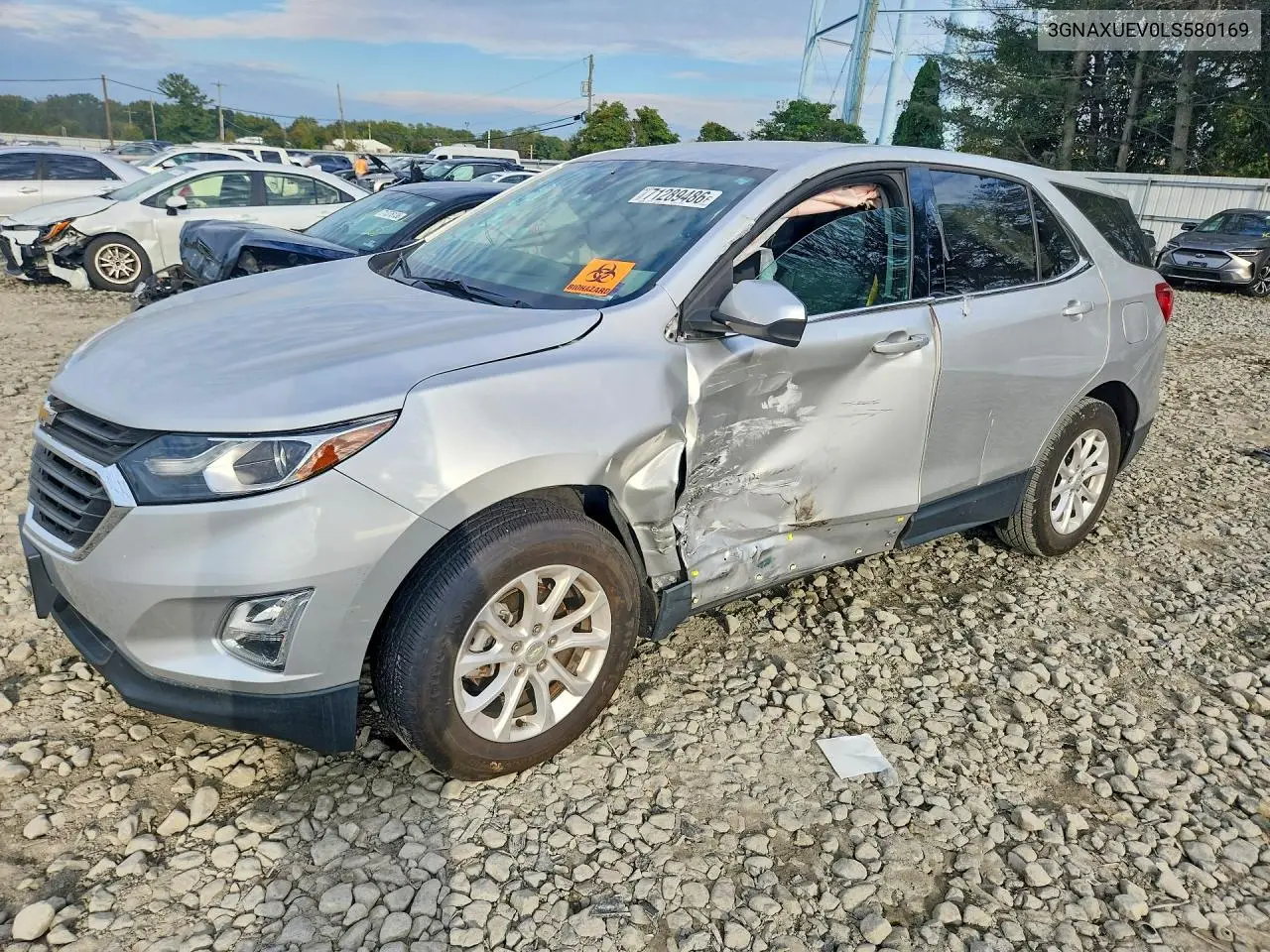 CHEVROLET EQUINOX 2020, VIN 3GNAXUEV0LS580169