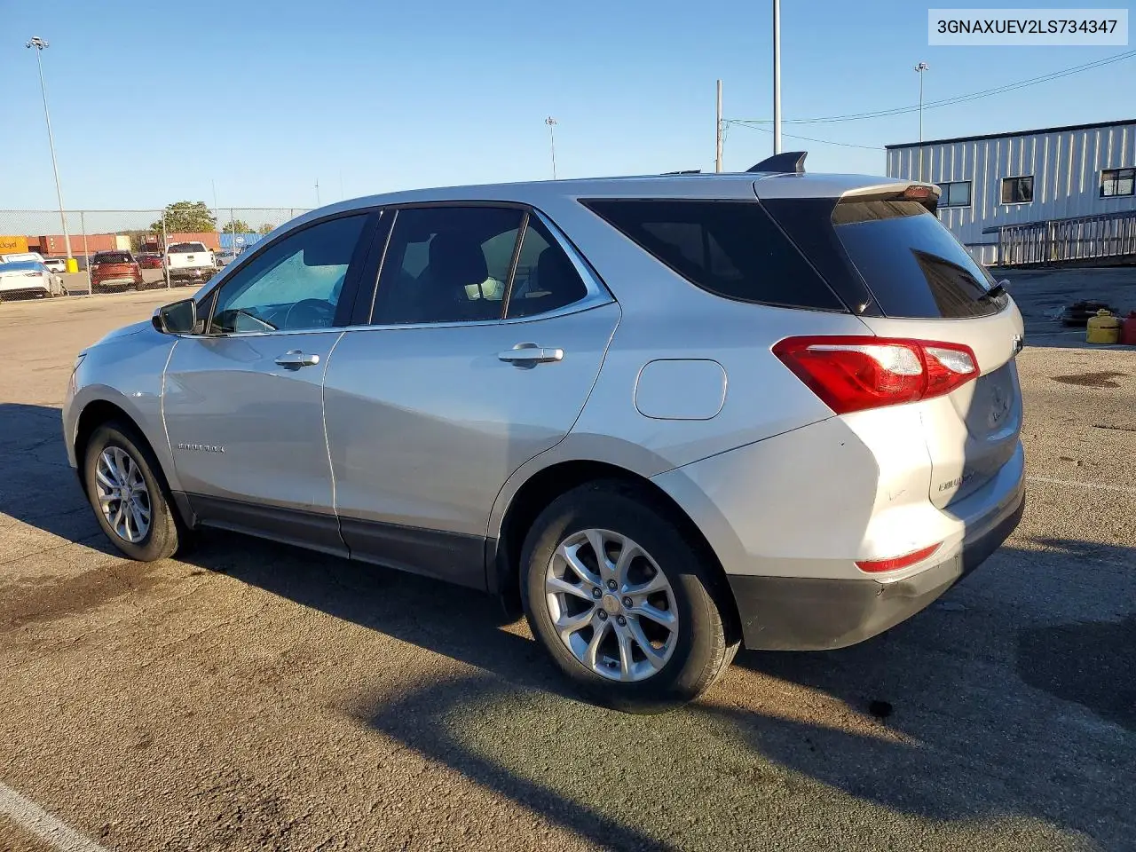2020 CHEVROLET EQUINOX VIN 3GNAXUEV2LS734347 — фото 2