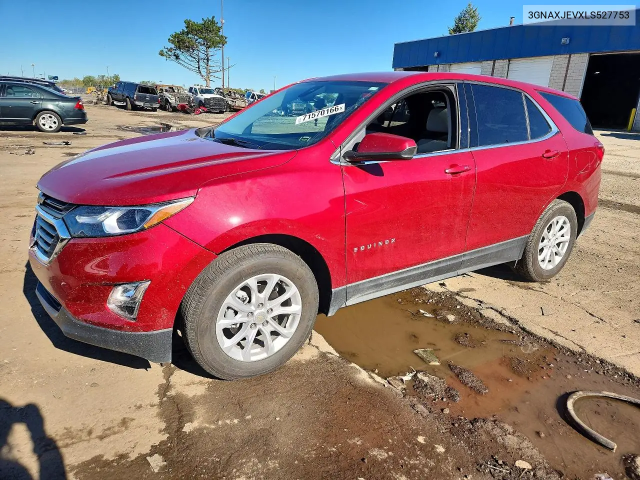 CHEVROLET EQUINOX 2020, VIN 3GNAXJEVXLS527753